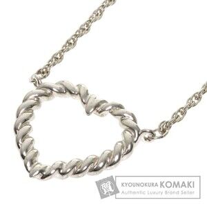 Tiffany Co Twisted Heart Necklace Silver